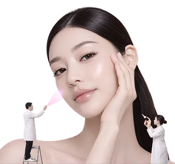 Concept photograph representing medical aesthetic care